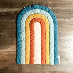 Itzy Ritzy Blue Quilted Rainbow Baby Playmat